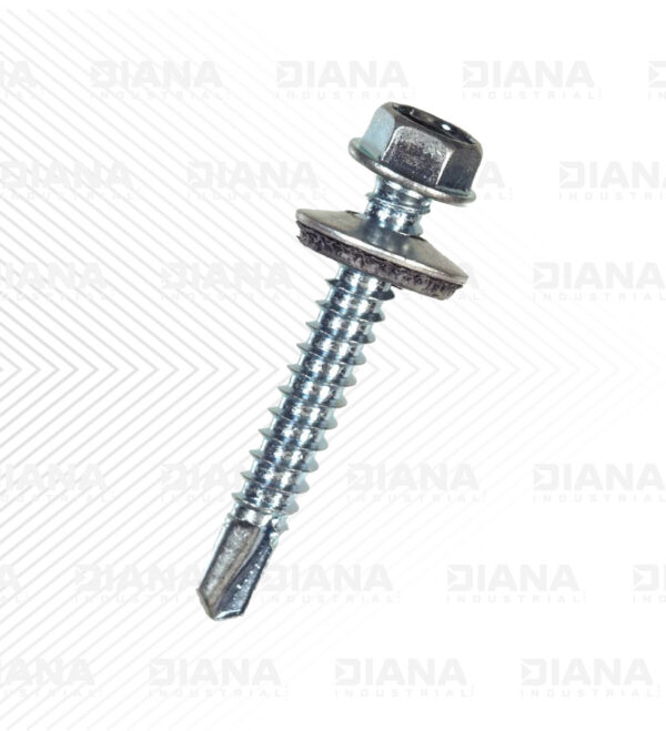 TORN. AUTOPERF. P/ BROCA C/ ARANDELA NEOPRENO ZINCADO